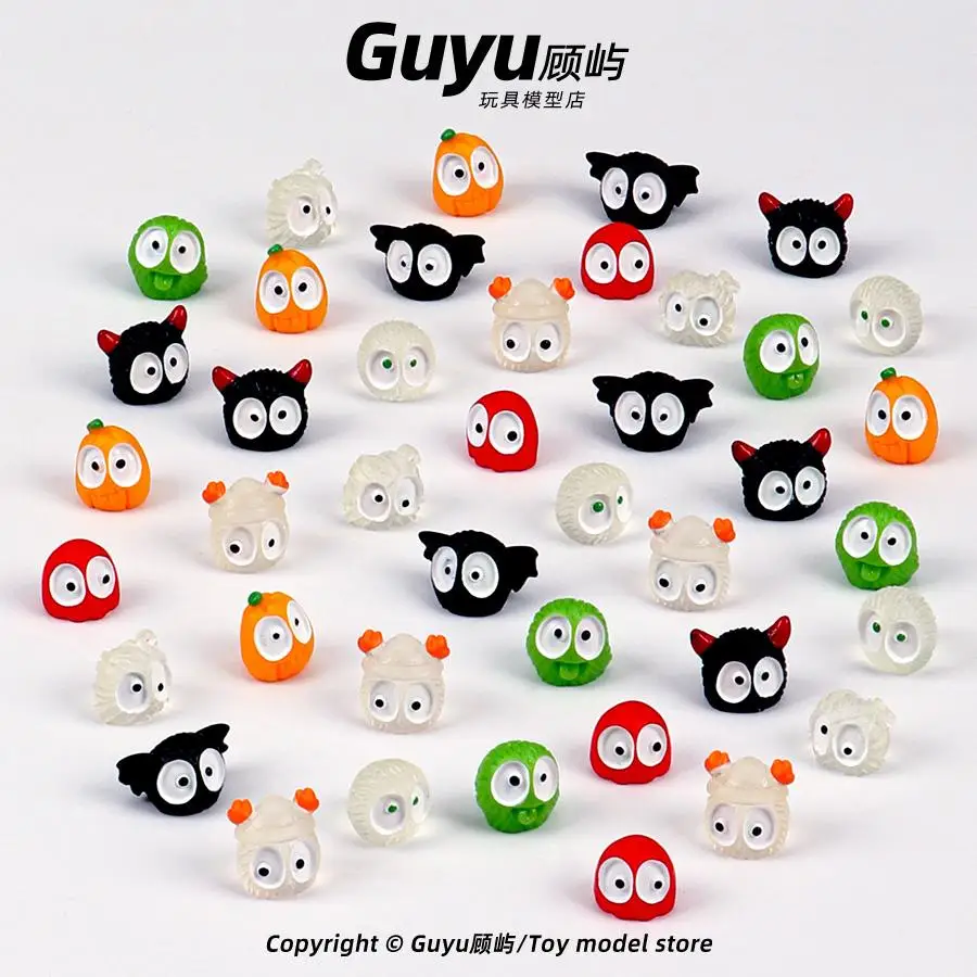 

Miniature Cute Halloween Elf Figurines - Soot Sprite Dolls - Resin Toy Gnomes for Desktop Decoration