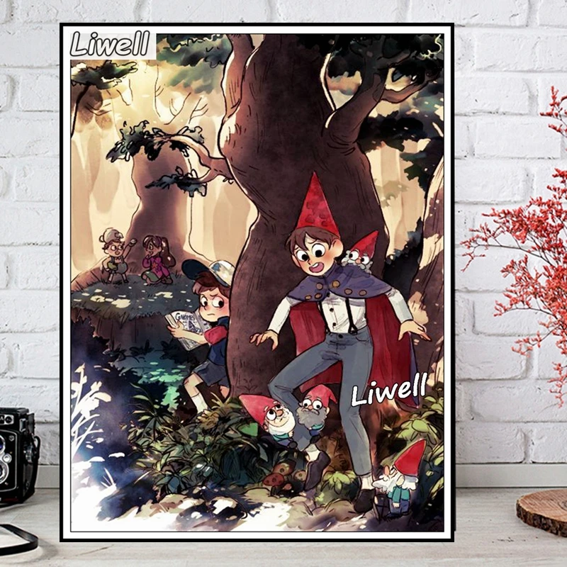 Over The Garden Wall Fantasy Cartoon Diamond Art Painting Wirt And Gregory Journey Embroidery Cross Stitch Handwork Room Decor