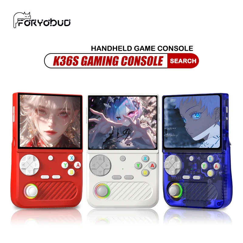 K36S Retro Handheld Game Console 3.5 Inch HD IPS Screen 64GB Linux Open Source Portable Pocket Game Player Classic Retro Gaming — product photo 1 of 1