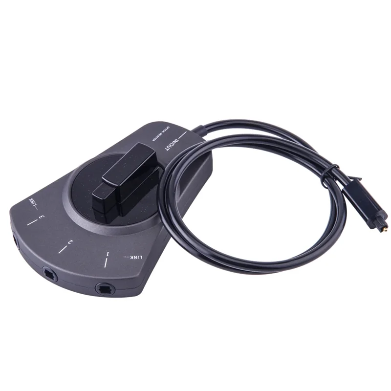 FFYY-3-Way Digital Toslink Switch Toslink Switch لمشغل DVD CD لتبديل الصوت الألياف البصرية