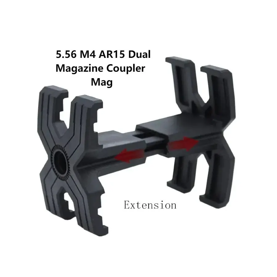 

FF Outdoor Tactical 5.56 M4 AR15 Dual Magazine Coupler Mag Parallel Connector Clamp Hunting Accessories