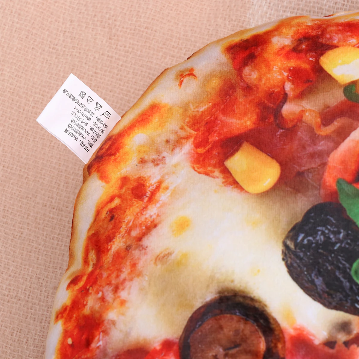

40 X40cm Pizza Pillow Home Bolster Hugging Simulation Back Cushion Potato Chips