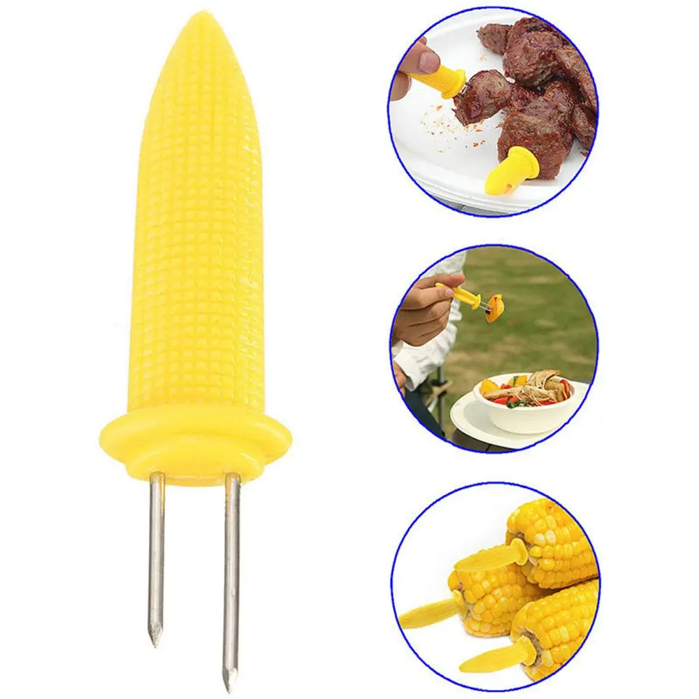 Corn on the Cobs Holders Safe Skewers Needle Prongs Barbecue Parties BBQ UK