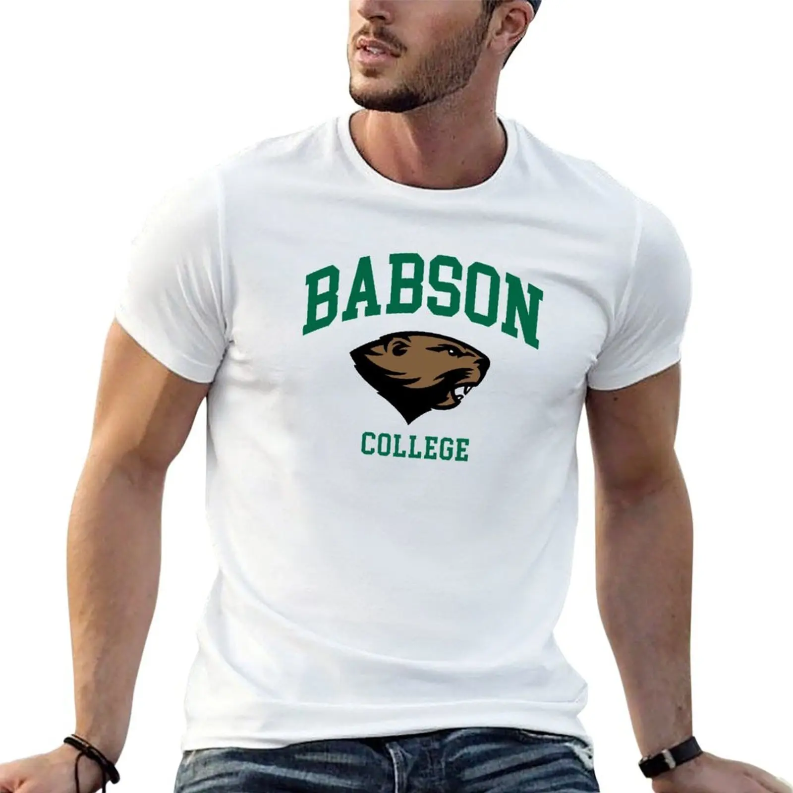 

Babson College Beavers T-Shirt man t shirt cotton man t shirt summer essential t shirt T-shirt