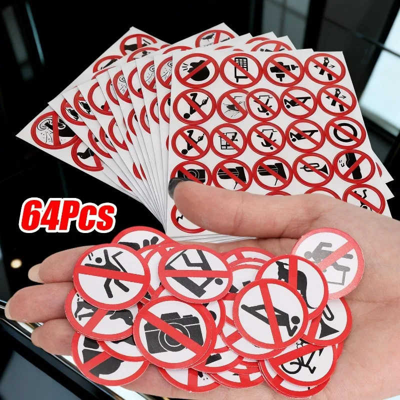 62Pcs Funny Warning…