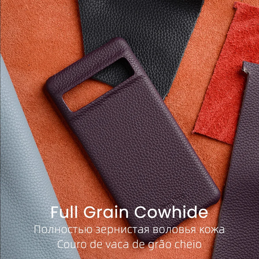 Melkco Premium Genuine Leather Case for Google Pixel 7 Pro 5G Luxury Fashion Business Natural Cowhide Phone Cases Cover