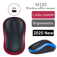 M185 Rechargeable Wireless Mouse Dual Modes Bluetooth-compatible 2.4G USB Computer Mouse for Laptop MacBook Tablet PC Mause