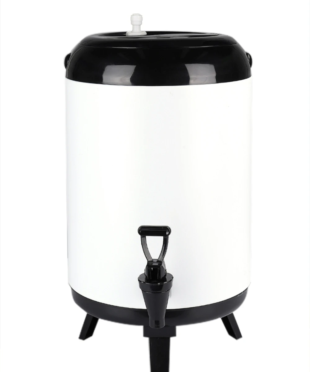 automatically feeds and adds water, and the milk tea bucket is fully loaded with water and stops into the bucket