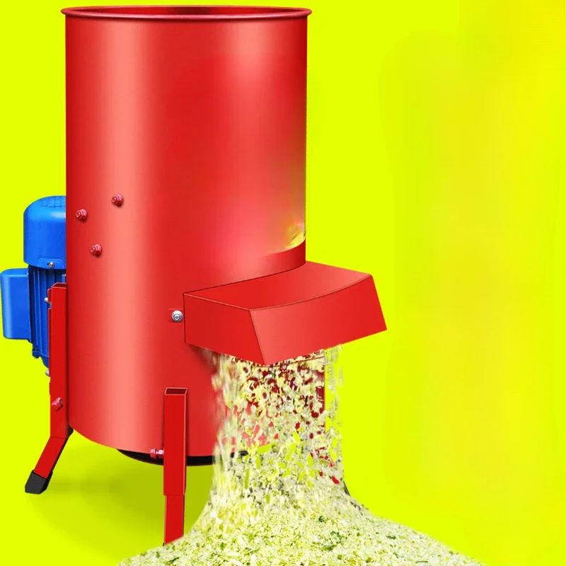 Trituradora de verduras eléctrica, cortadora de césped para cría doméstica, cepilladora trituradora de frutas y verduras de calabaza