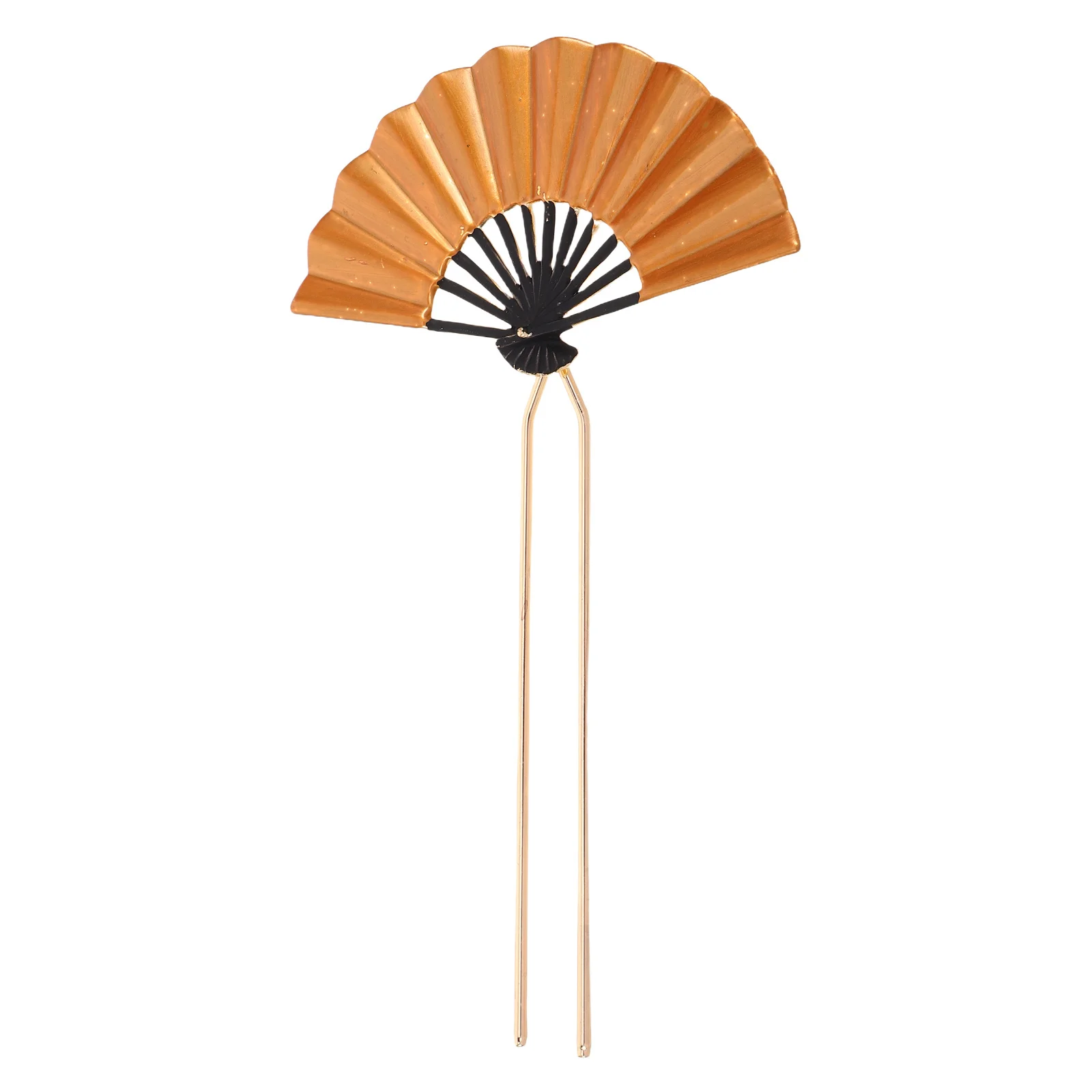 

Chinese Fan Hairpin Vintage Metal Hair Stick For Women Decorative Bun Pin Retro Oriental Hair Accessory Daily Party Wedding Use