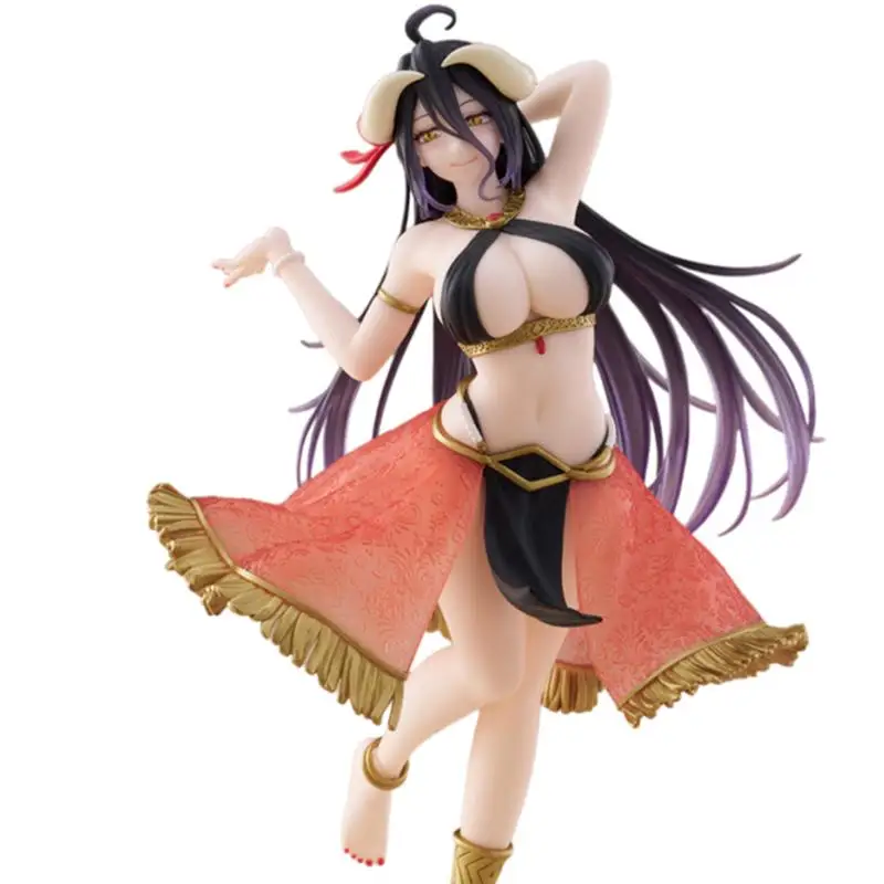 متوفر في المخزون الأصلي تايتو أفرلورد كورفول ألبيدو راقصة الدائمة الموقف جامع سطح المكتب زخرفة أنيمي نموذج لجسم لعبة هدية