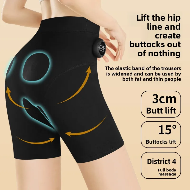 EMS Pulse Butt Lifting Fitness Pants Tummy Slim Leg Shaping Yoga Training Massage Shapewear