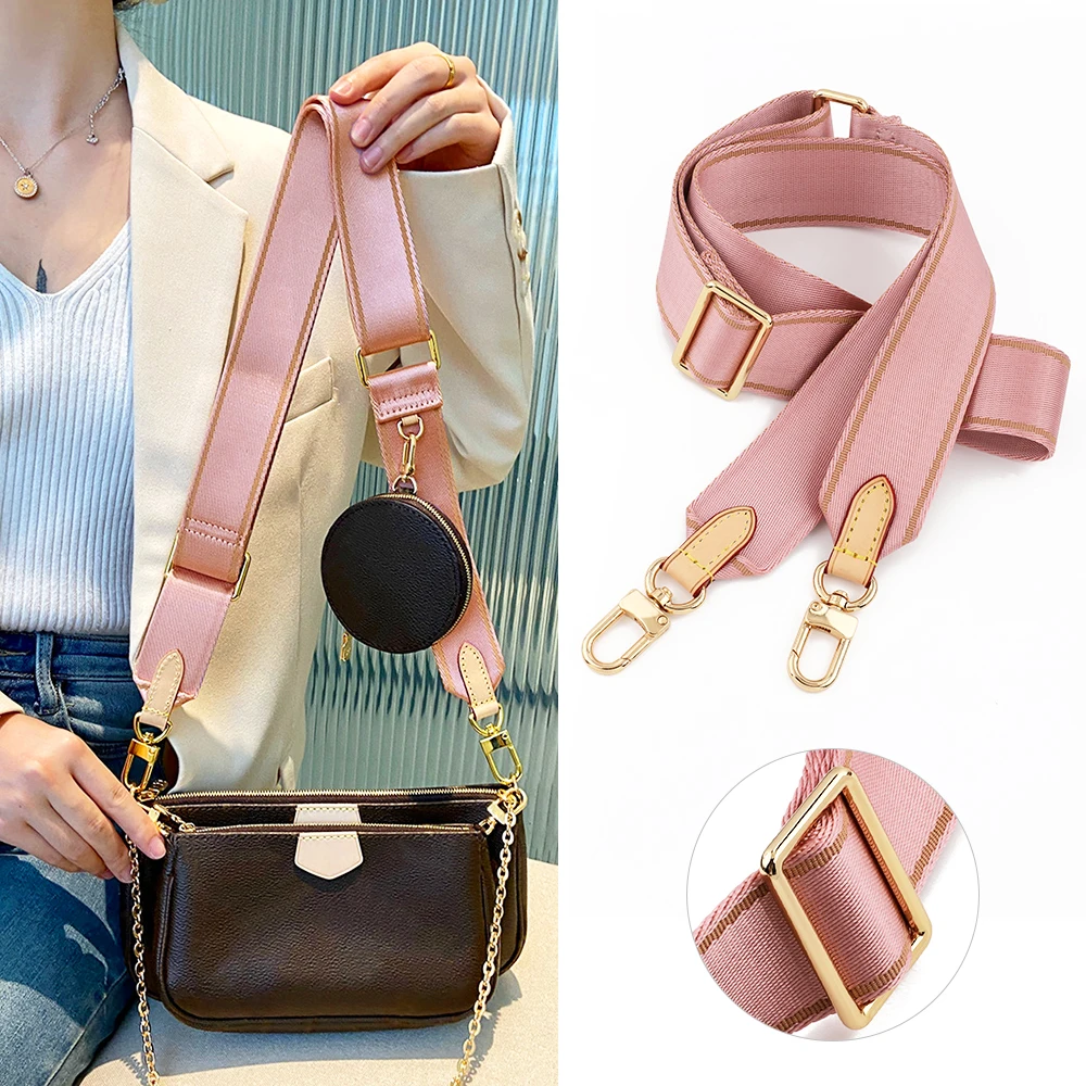 Canvas Bag Strap Adjustable Messenger Strap Replacement Women Handbag Wide Shoulder Crossbody Strap Webbing Accessories