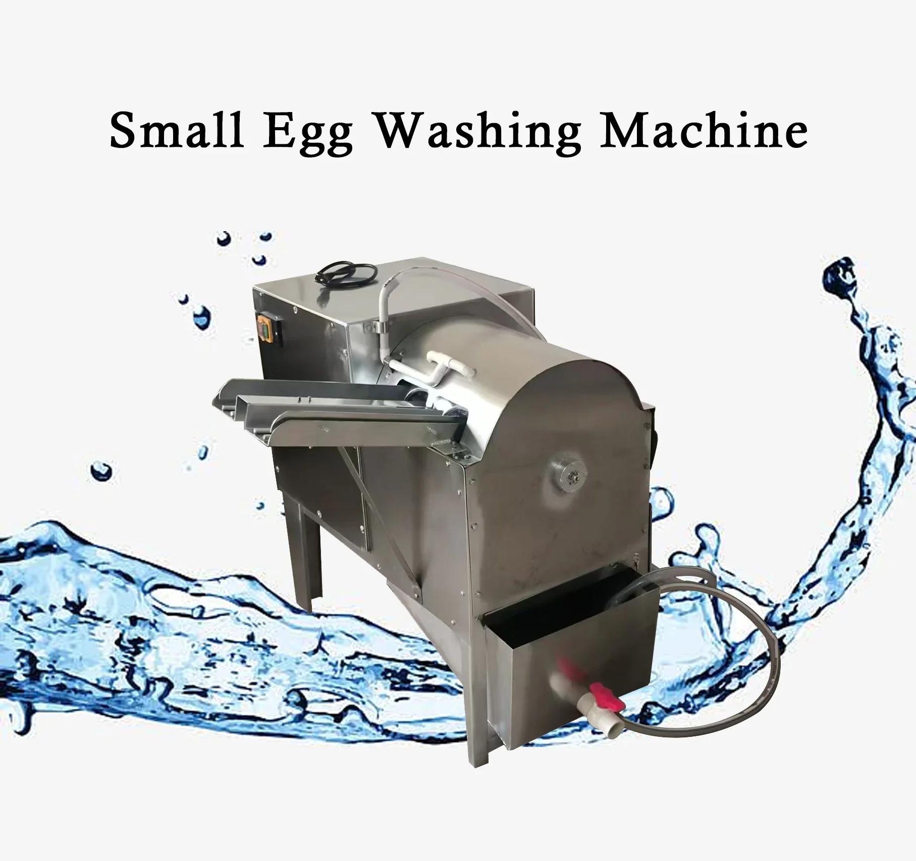 Commercial Double Row Egg Washing Machine 4000pcs/H Egg Washer Steel Construction with Motor Core Components Retail Industries