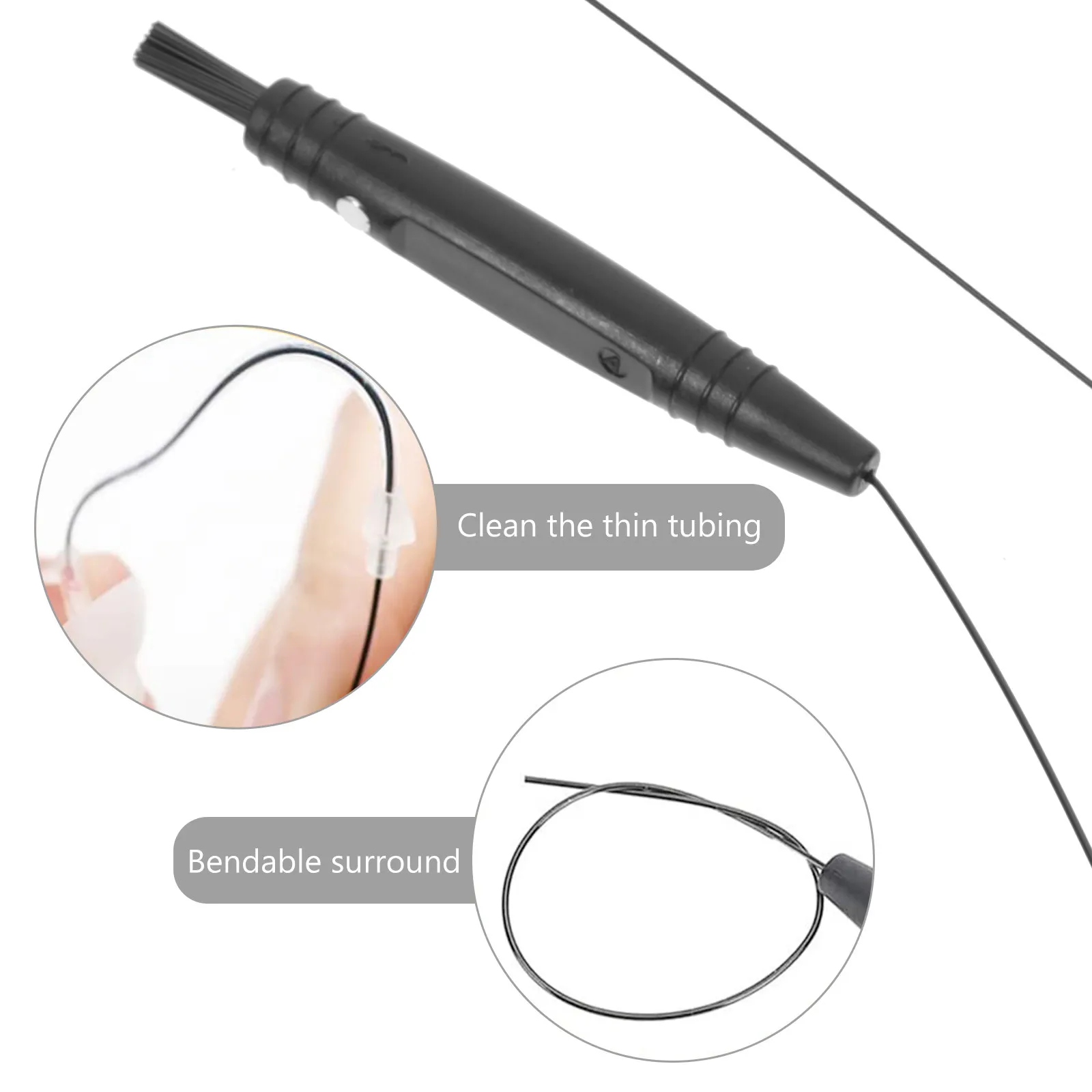 1 set Hearing Aid Cleaning Kit Tools Set PVC Wax Cleaner LED Amplifier Accessories for Earplugs Earwax Removal Safe Durable - view 6