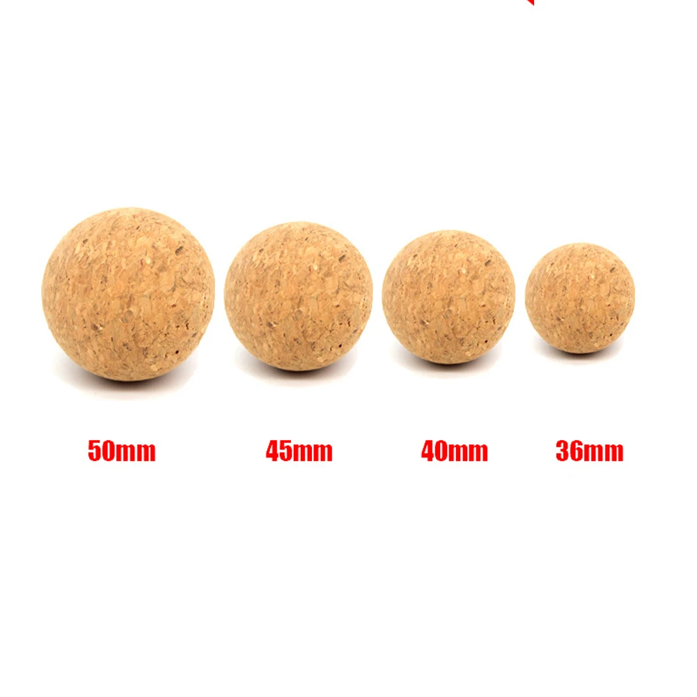 6pcs Table Football 36/40/45/50mm Cork Solid Wood Silent Wear-resistant Soccer Ball  Table Football Replacement Ball