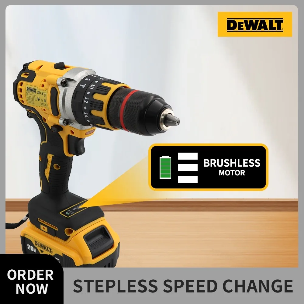 Imagem -03 - Dewalt-furadeira Elétrica Compacta sem Fio Dcd791 Driver Motor sem Escova Furadeira Elétrica Ferramenta Chave de Fenda Dewalt Battery Charger Tool