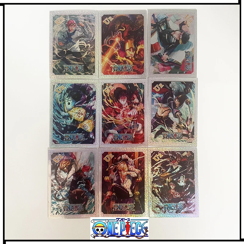 DIY ONE PIECE TGR UR series Collection card Monkey D. Luffy Nekomamushi Anime characters flash card Cartoon toys Christmas gift