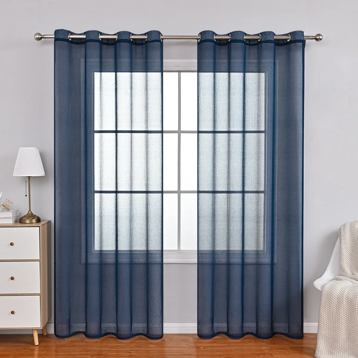 

1pc Tulle Curtains Semi-shaded Curtain Keep Privacy Sheer Curtains for Living Room Bedroom Home Decor Марлевые Занавески 거즈 커튼