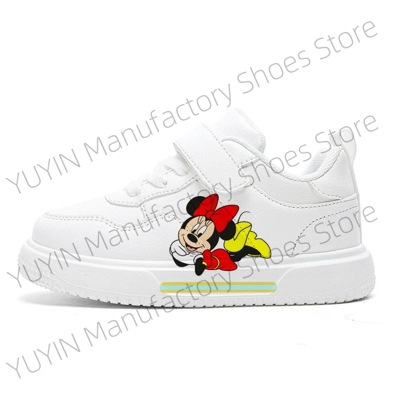 

Lovely Disney Mickey Children's Sneakers Soft Bottom Toddler Shoes Girls Casual Shoes Anti-slip Kids Breathable Sport Footwear