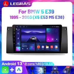 Android CarPlay sem fio para BMW 5, Autoradio Stereo, Car Multimedia, DVD, GPS, DVD, 4G, BMW E39 1995-2003, E53, X5, M5, 2Din