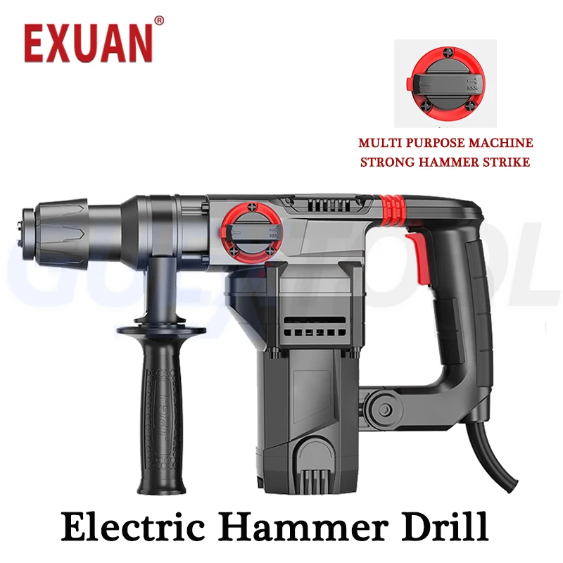 Dual-purpose Clutch Electric Hammer Industrial Grade Electric Pickaxe Concrete Impact Drill Precise Household Crushing Machine