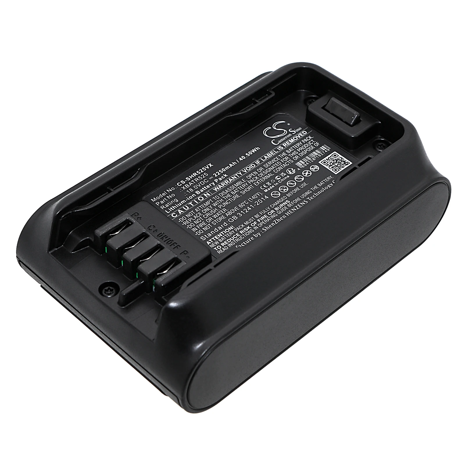 

Li-ion Vacuum Battery for Shark, 18.0V, 2250mAh, Compatible Models:IW3120, Detect Pro, IW1111, IW1120, IW1120C, IW3110C, IW3111C