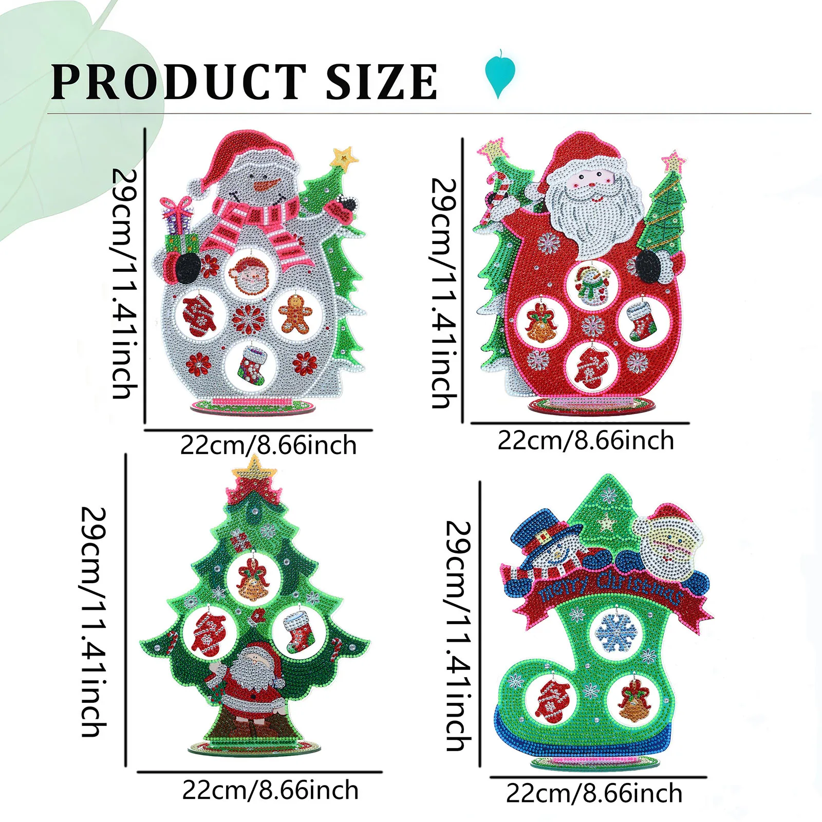 1 Piece of Diamond Painting set, craft Decoration, Santa Claus pattern, acrylic material, desktop Placement, a must for Christma