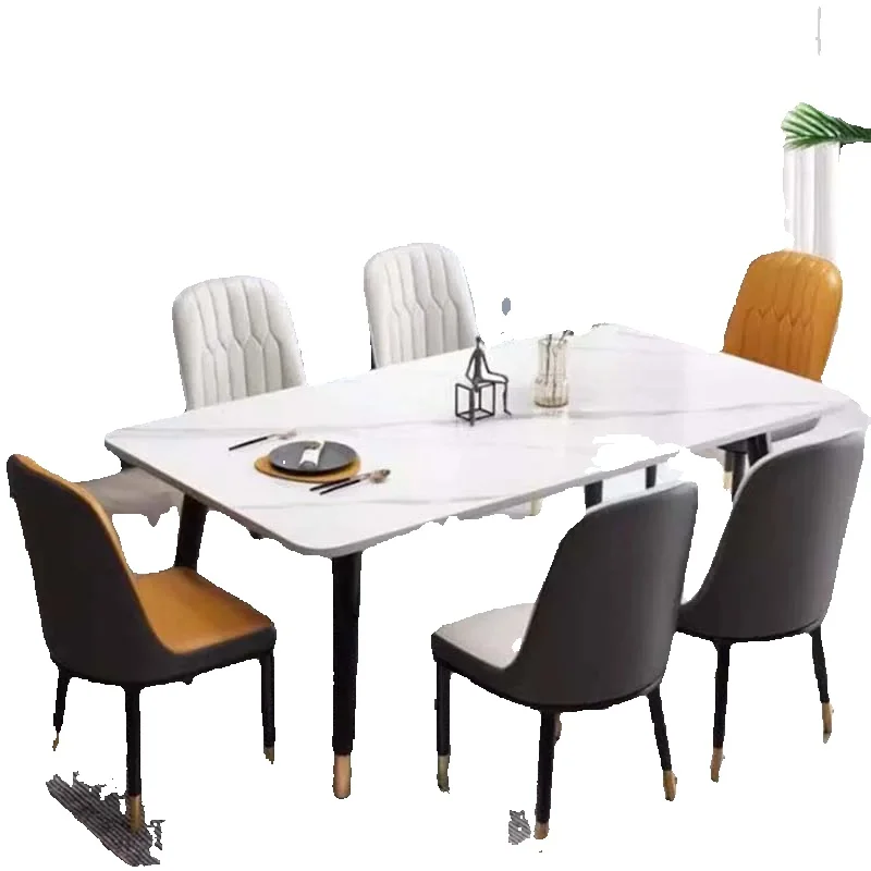 

-For Nordic Dining Table Luxury Rectangular Design Restaurant Table Set Living Room Modern Unique Bistro Poker Trendy Furni