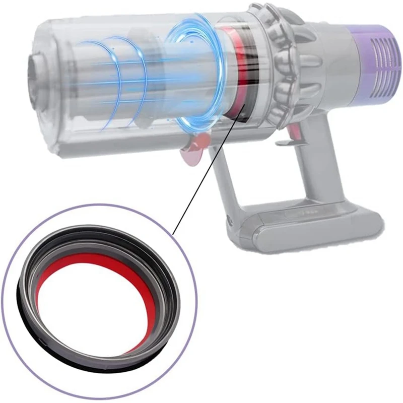 Cincin segel tetap atas ember tempat sampah untuk Dyson V10 Slim V12 suku cadang pengganti penyedot debu ramping Digital