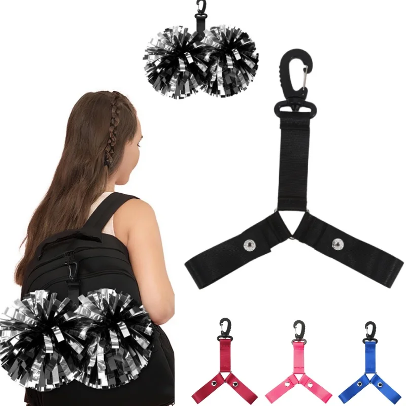 

Держатель для помпона для черлидинга, органайзер для сумки для поддержки с кнопкой, прочная вешалка для нескольких вредителей, аксессуары для девочек Cheer Gear