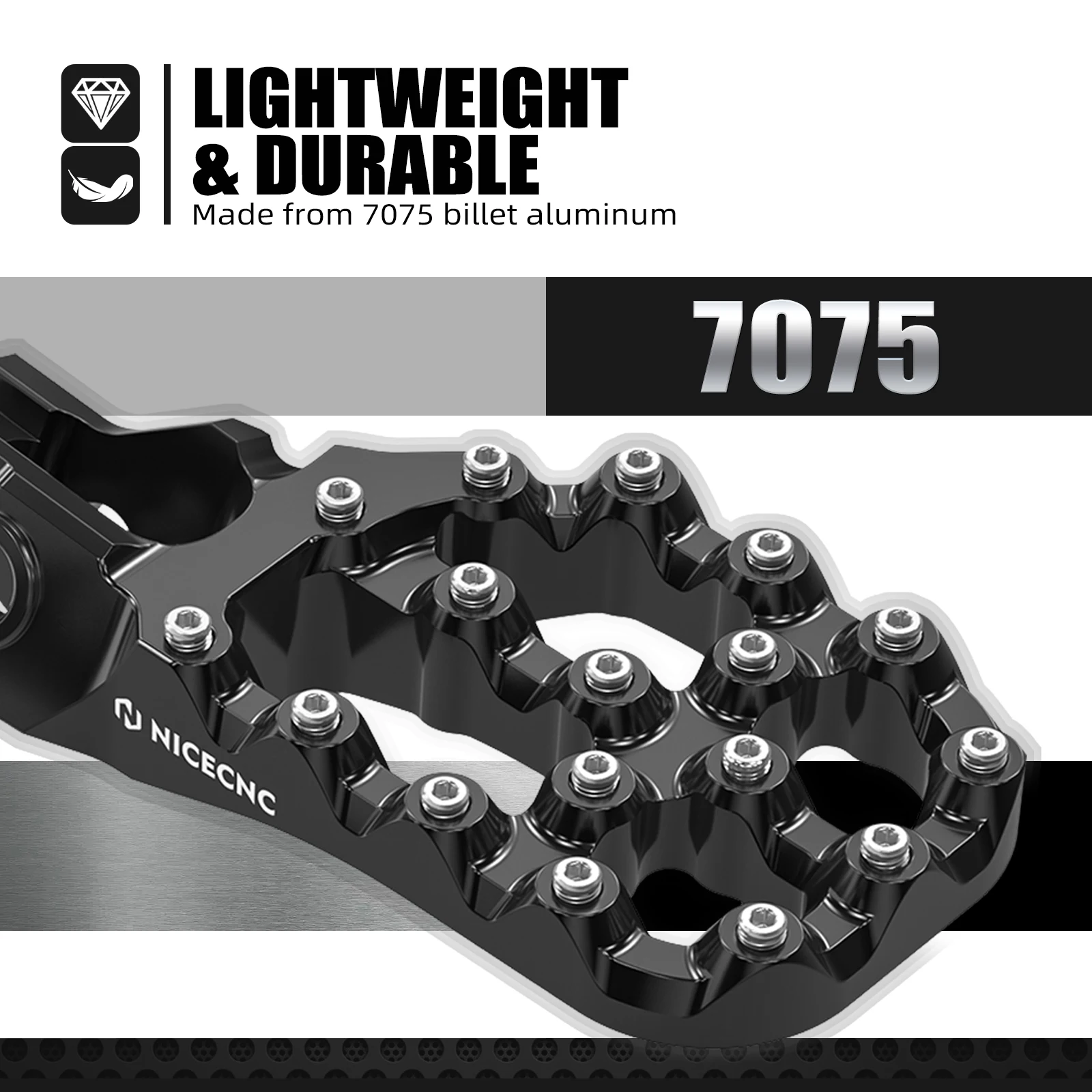 NICECNC 2017-2022 para KTM EXC 300 SX 125 SX-F 450 EXC-F 350 EXC EXCF XCW XC XCF SX SXF 125 250 500 apoyapiés extensores