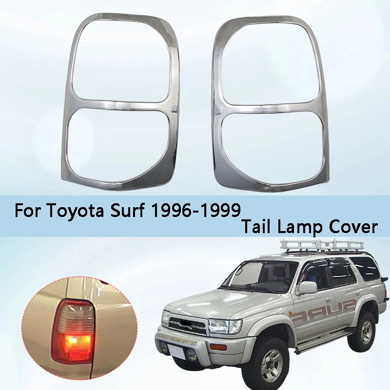 

Car upgrade Accessories Chrome ABS plastic Rear Lamp Cover Trim Tools For Toyota Hilux Surf 1996 1997 1998 1999 Car Stickers