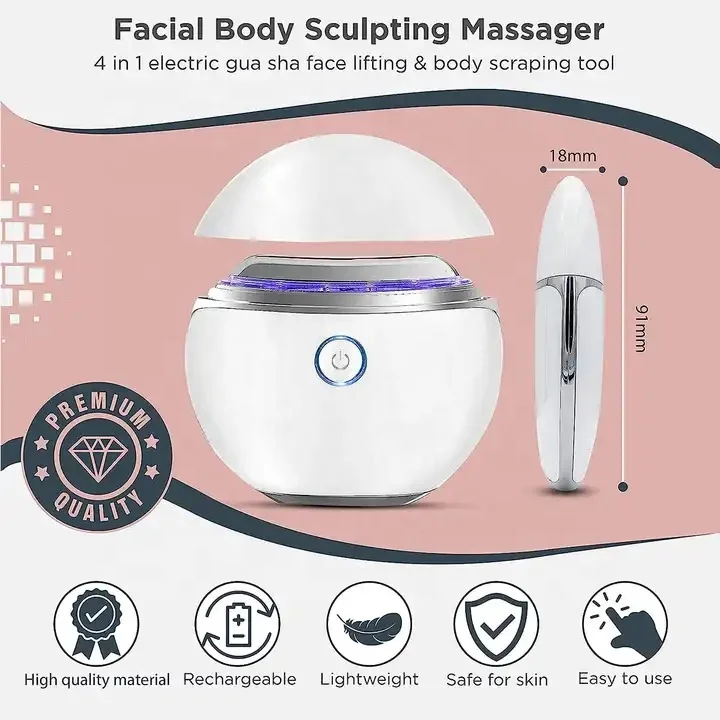 beauty device ed light therapys Face beauty massager electric gua sha Scrapings massage tool