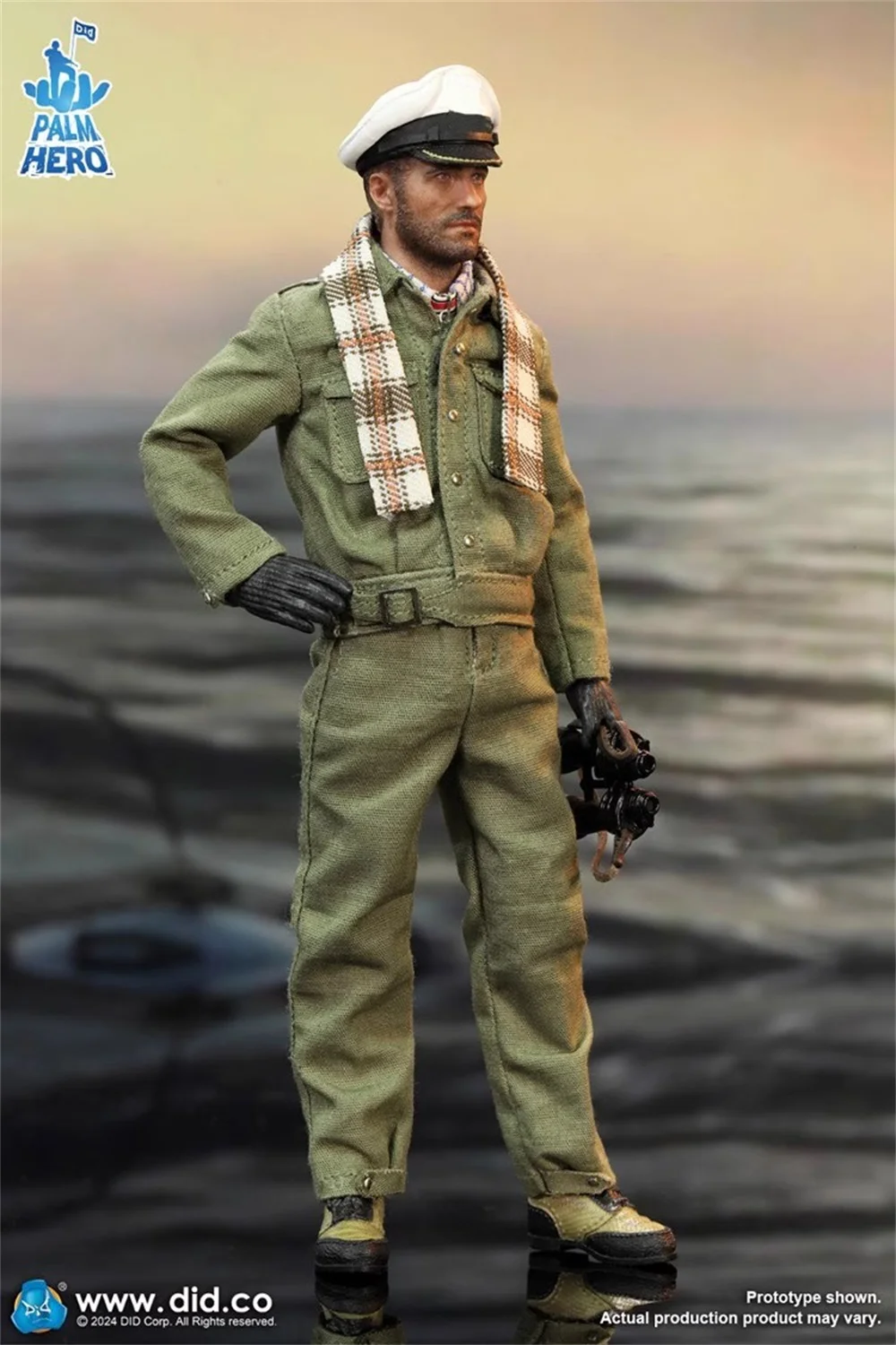 Best Sell 1/12 DID XD80026 Palm Pocket Series U Boat Soldier Captain Doll About 6" Full Set Moveable Action Figure Gift