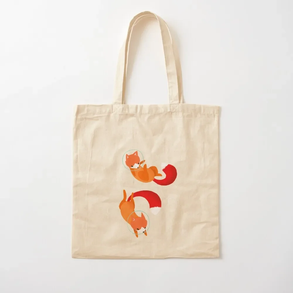 Space Foxes Tote Bag Beach bag women bag