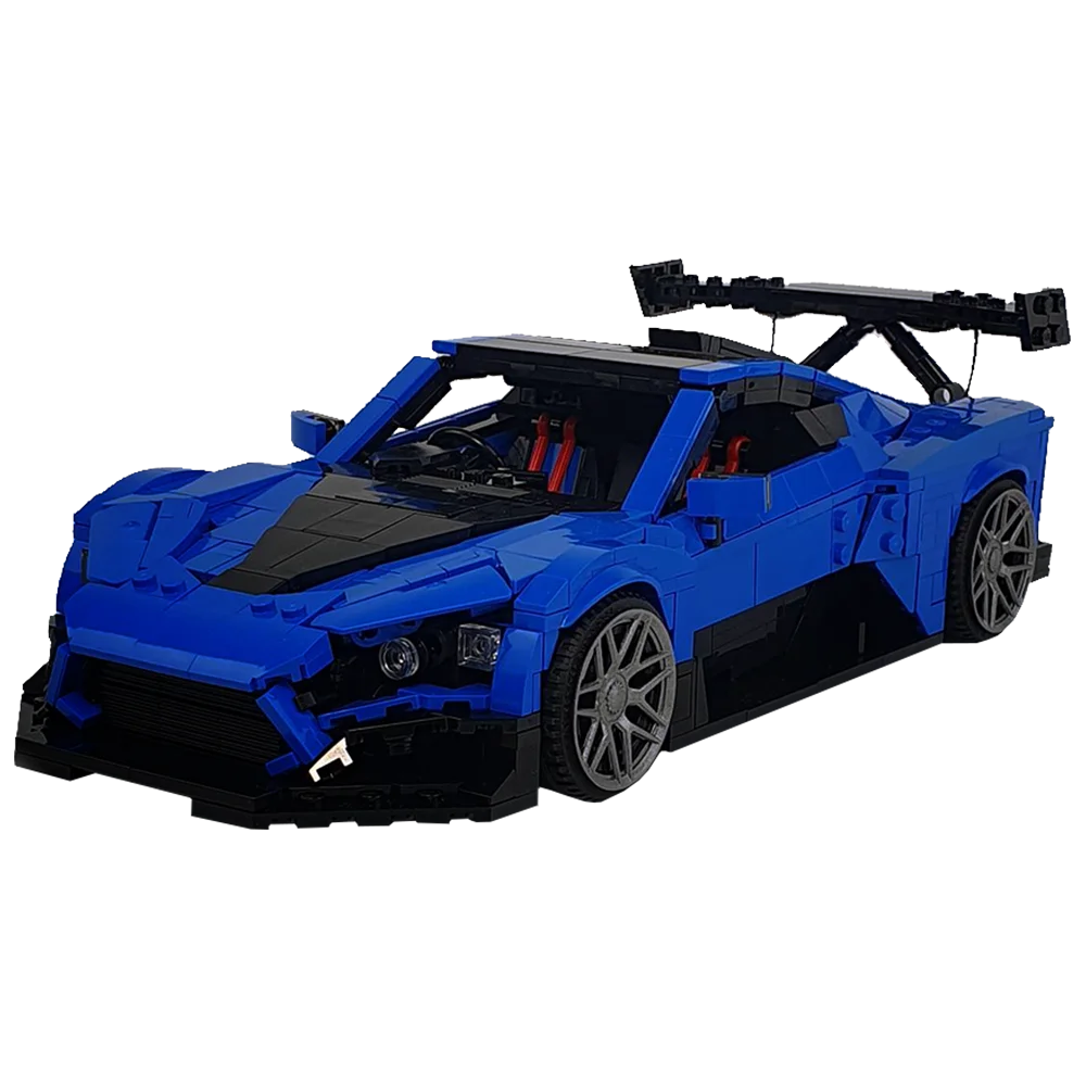 Gobricks Moc Zenvo TSR-S Supersport wagen DIY Modellbau steine Puzzle Stadt Sportwagen Bausteine Spielzeug Junge Geschenke Weihnachts geschenke