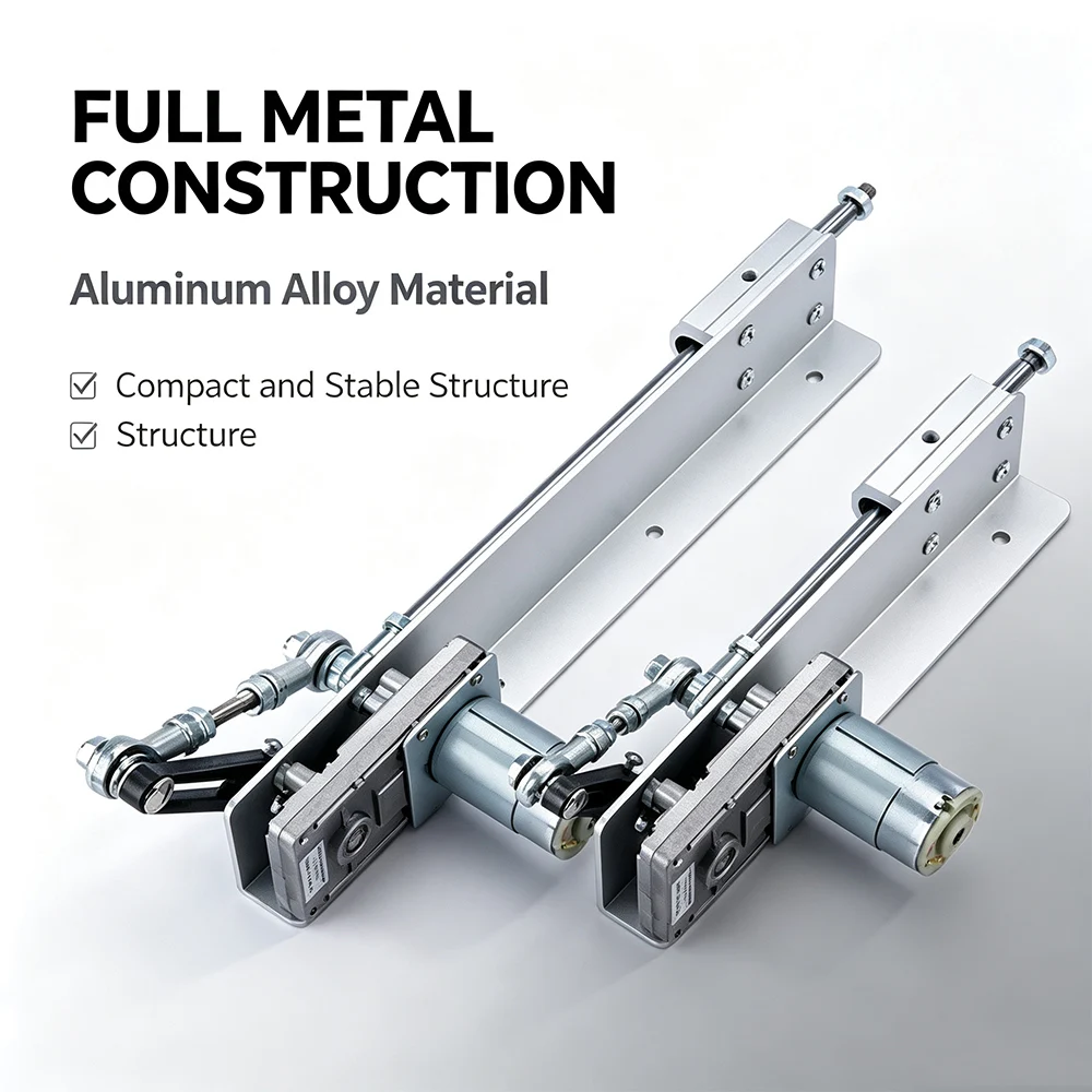 Mini Silent Linear Actuator Kit with Bracket Electric Motor for Home DIY Automatic Push/Pull Adjustable Stroke Reciprocating