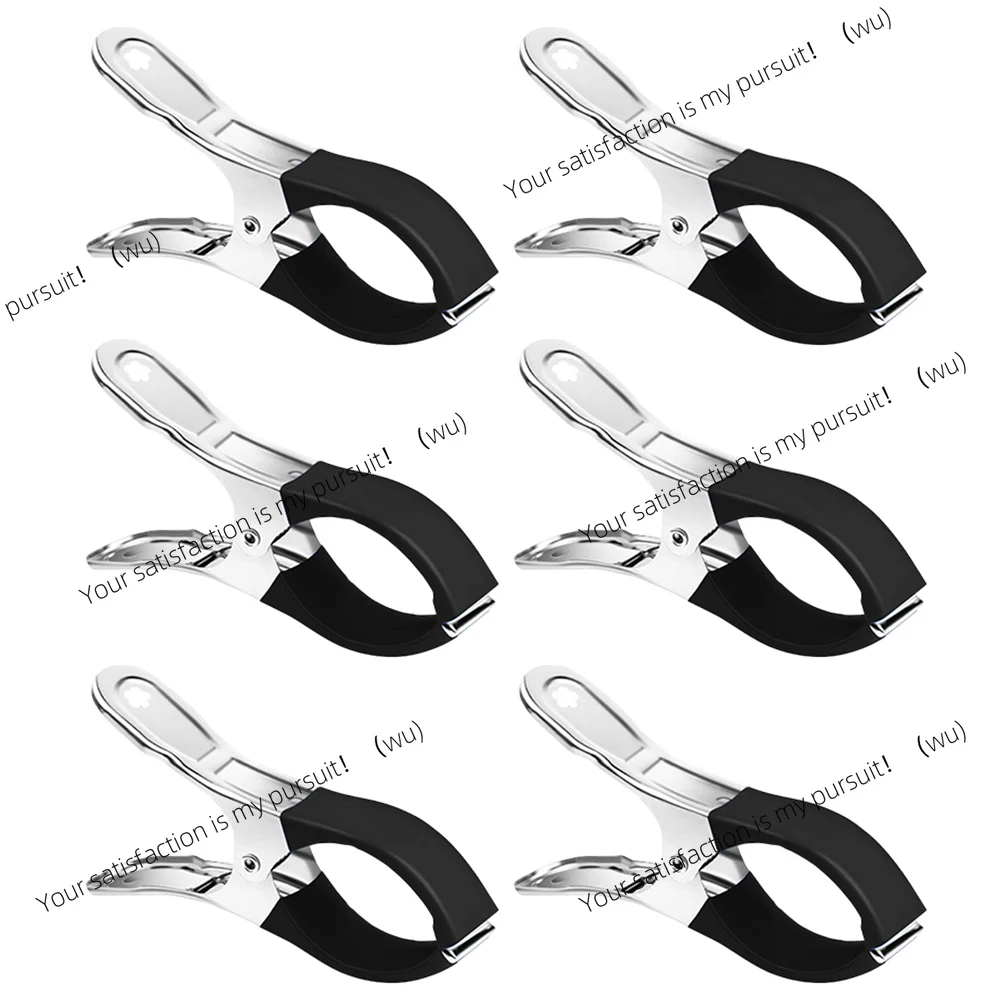 6Pcs Pool Cover Clips Stainless Steel Pool Cover Clamps For Above Ground Swimming Pool Wind Guard Clip Black Blue