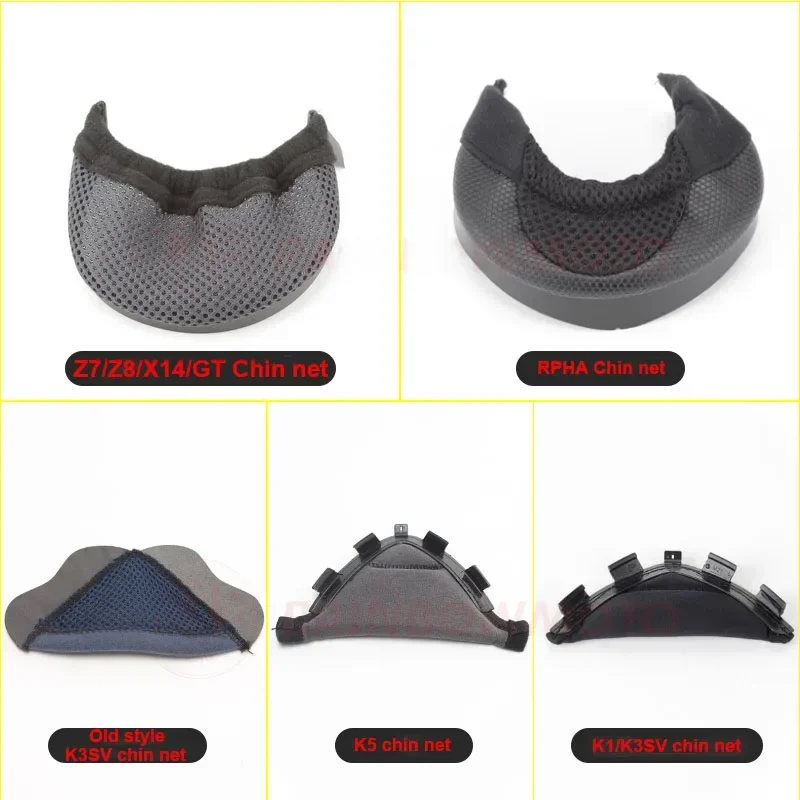 

Motorcycle Helmet Parts Mouth Chin Net for AGV K1 K3SV K5 K5S SHOEI Z7 X14 Z8 GT HJC RPHA Motocross Helmet Accessories