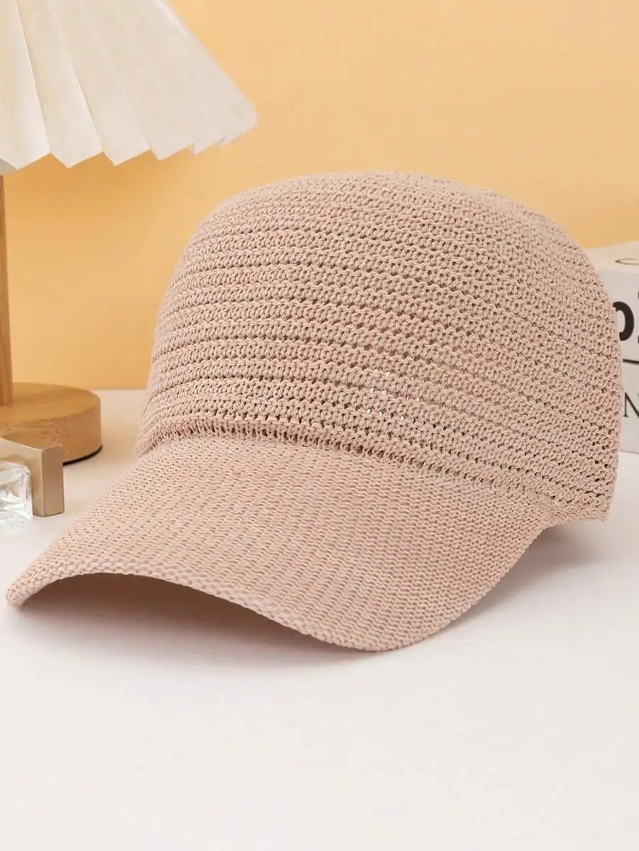 1pc Breathable Mesh Baseball Cap - Adjustable Sun Hat, Solid Color, Lightweight Multipurpose, Suitable For Summer Outdoor