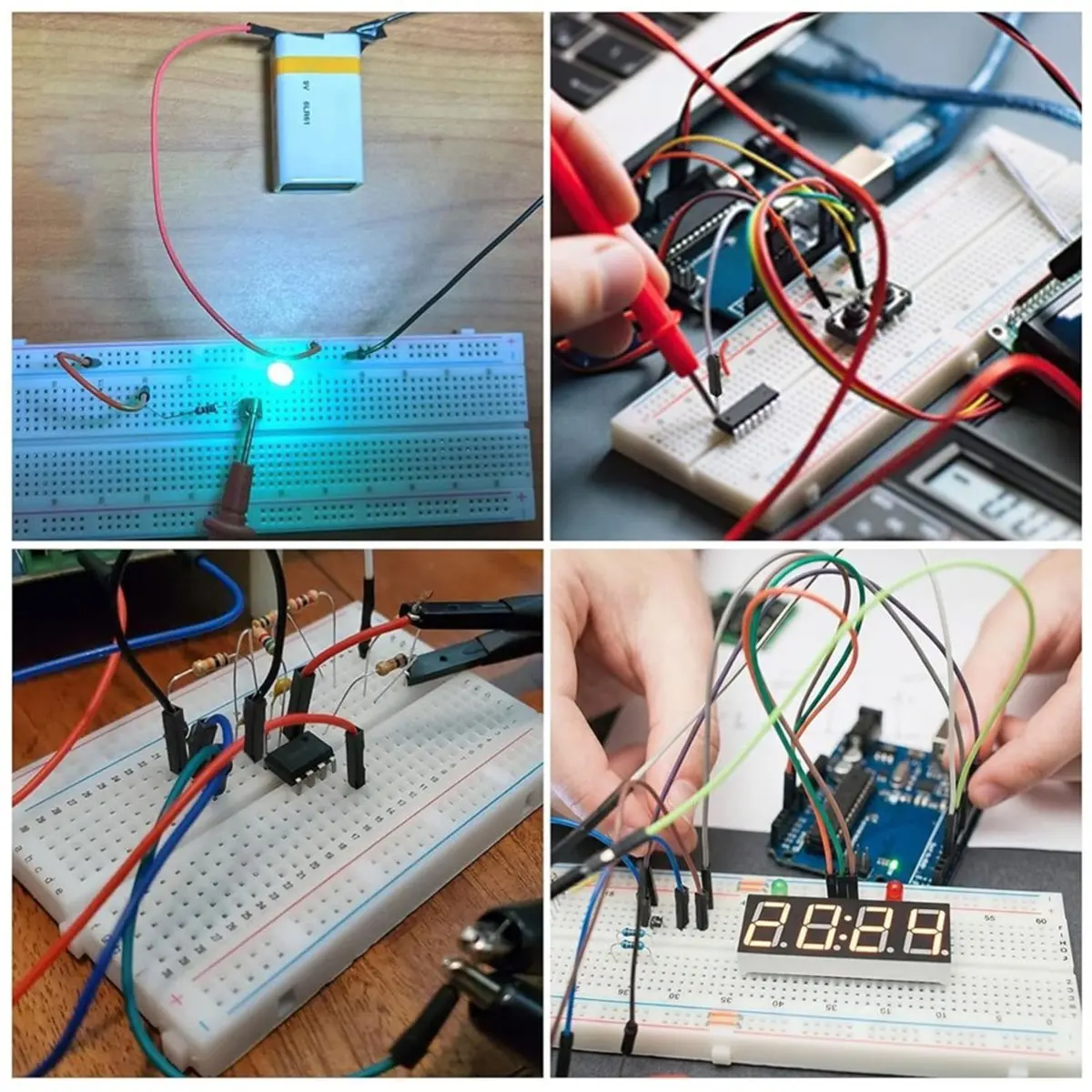 Breadboard Kit Jumper Wires Set for Students, Beginners & DIY Circuit Prototyping