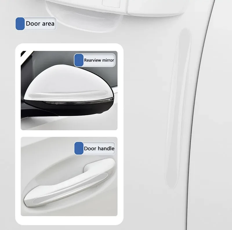 4pc Auto Türgriff Schüssel Kratzschutz Aufkleber Universal Unsichtbare Autos Aufkleber Auto Griff Anti-kollision Schutz Streifen – Detail 4