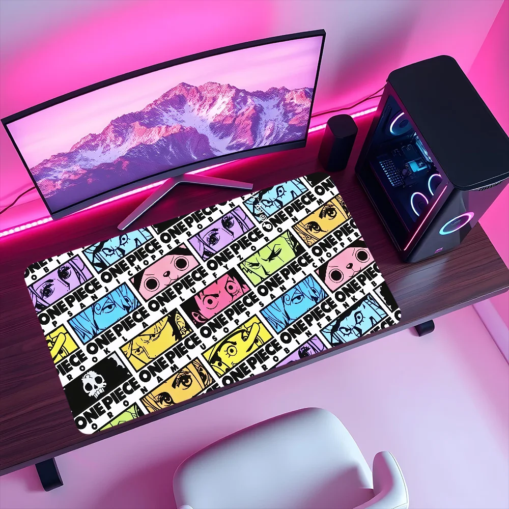 anime O-One P-Piece manga style Mouse Pad Large Non-slip Lockedge Desktop Computer Desk Mat Keyboard MousePad Office Student