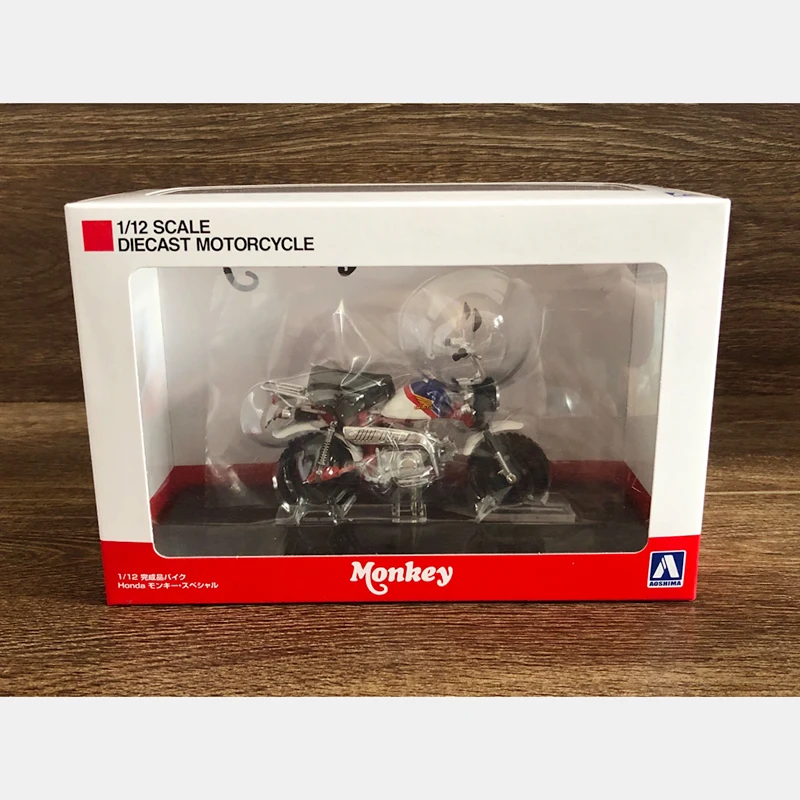 Diecast escala 1:12 HONDA Monkey z50 Simulação de liga de motocicleta Coleção de modelo de motocicleta Presente Ornamento de exibição estática
