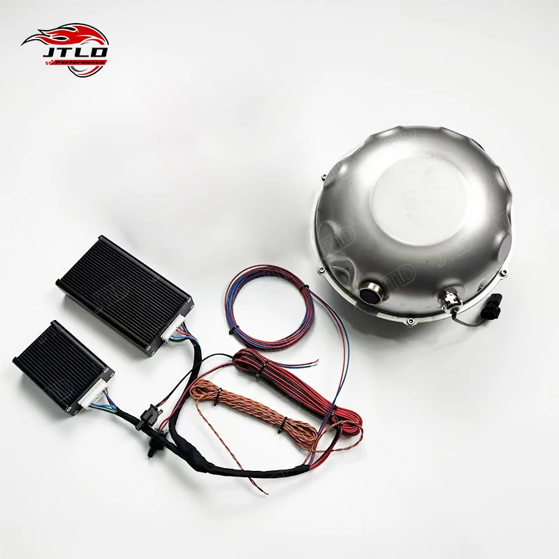 JTLD Stainless Steel Car Exhaust Drum Speaker System Universal Electronic Active Sound Booster With Smartphone Remote Control