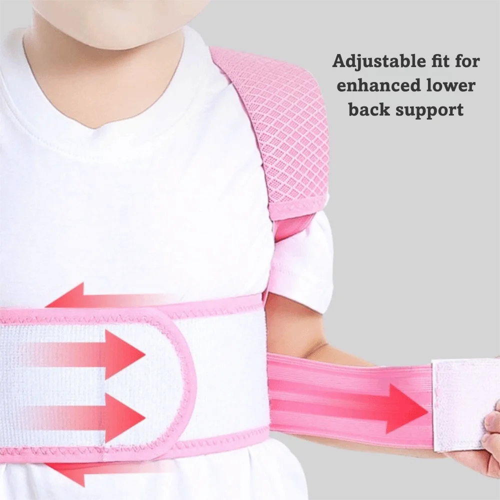 Polyester Back Posture Corrector Adjustable Full Back Back Brace Posture Corrector EVA Black/Pink/Blue Upper Back Brace Home