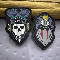 Call of Duty COD20 Morale Tactical Patches PVC Hook&Loop Fastener Night Battle Ghost Morale Badge Armband Backpack Stickers