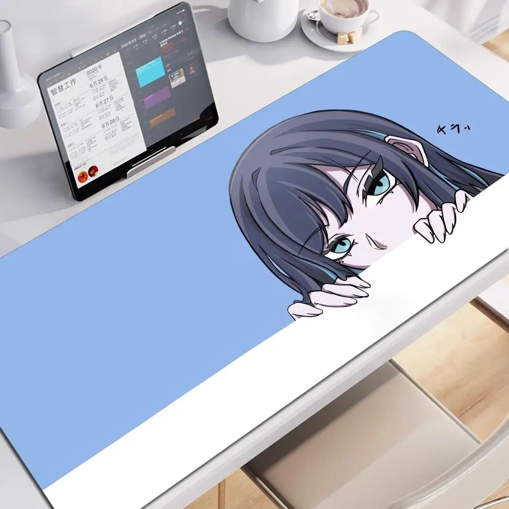 A_ado Popular Japanese singer Cartoon Mouse Pad Fine Surface Gaming Rubber Smooth Desk Pad Professional E-Sports Keyboard Pad