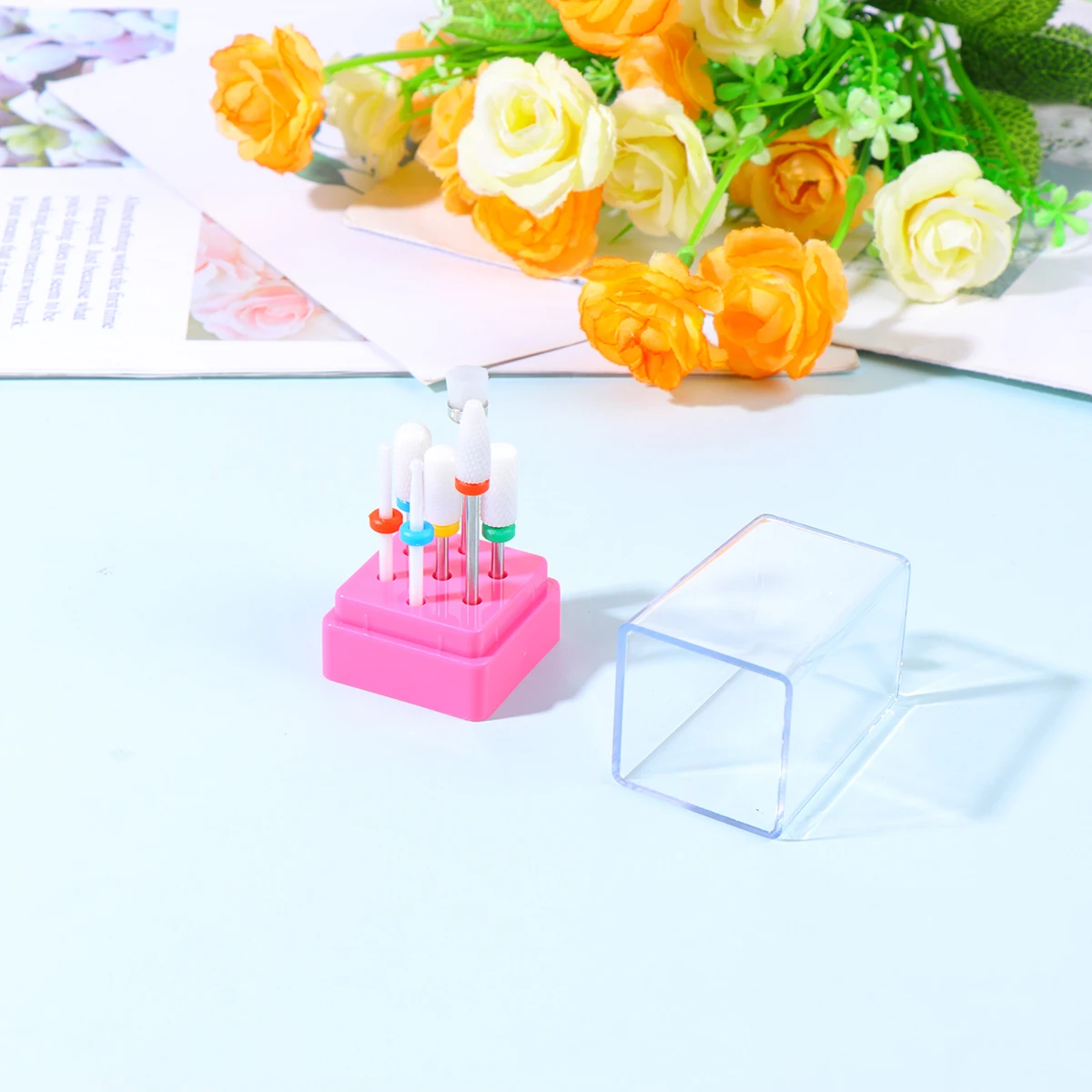 

1Set Nail Drill Bits Tungsten Steel Manicure Drill Grinding Head Kit for Natural Artificial Nails Nail Polishing Cleaning Tool